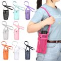 Water Bottle Mesh Cup Pouch Shoulder Carrier Mug Holder Bag Portable Mobile Phone Carry Bag for Outdoor Sports Camping. 