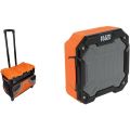 Klein Tools 55473RTB Rolling Tool Bag, Tradesman Pro Tool Master, 250lbs Load Rated AEPJS3 Bluetooth Jobsite Speaker.