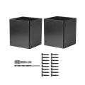 Stainless Steel (Range 3.3-6Inch) Post Protector, Protects Wooden Mailboxes Fences From Lawnmower Rain Damage Adjustable Fences Protector. 