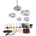 Combo 105PC Rotary Tool Accessories Kit Mini Drill Bit Set with 3.2mm Mandrel in Electric Drill with 6pcs/Set Mini HSS Circular Saw Blade Rotary Tool for Metal Cutter Power Tool Set.