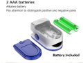 Finger Pulse Oximeter Blood Oxygen Saturation SpO2 Heart Rate O2 Monitor CE - LED - Blue (2 Pack).