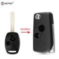 【Beauty Code】KEYYOU Modified Flip Key 2/3 Buttons For Honda Accord Civic Pilot CITY Jazz FR-V CRV 2007 Key Fob Folding Car Remote Key Shell. 