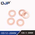 10Pcs DIN7603 M6 M8 M9 M10 M12 M14 M16 M18 M20 T3 O Ring Gasket Sealing Ring Copper Washer Boat Crush Washer Flat Seal Fitting.