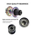 TANKE Bicycle 4 Bearing Hub 120 Ring Quick Release Barrel Shaft Colorful Aluminum Alloy Mountain Bike Hub Accessories. 
