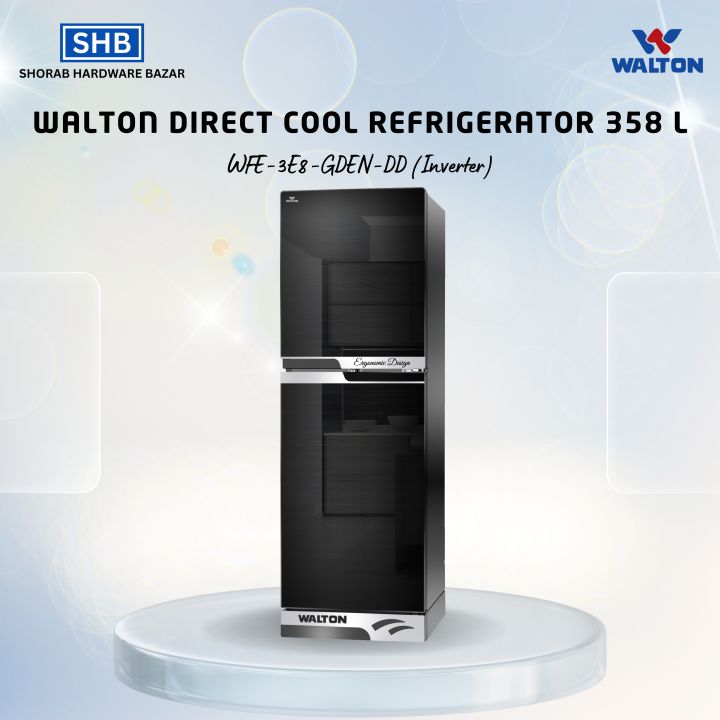 Walton Direct Cool Refrigerator 358 L WFE-3E8-GDEN-DD (Inverter)