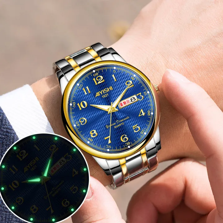 AIYISHI%20Swiss%20Watch%20Men's%20Calendar%20Luminous%20Waterproof%20Korean%20Trend%20Steel%20Watch%20Genuine%201621%20-%20Image%205