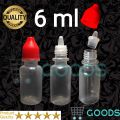 Homeopathic Medicine Small Tiny Empty Squeezable Liquid Dropper Refillable Plastic Bottle - 6 ml (Clear) (50pcs). 