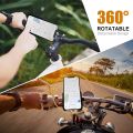Metal Bike Mobile Holder For mobile phone bracket motorcycle bicycle takeaway rider -Black Easy to Use and Maintain. 