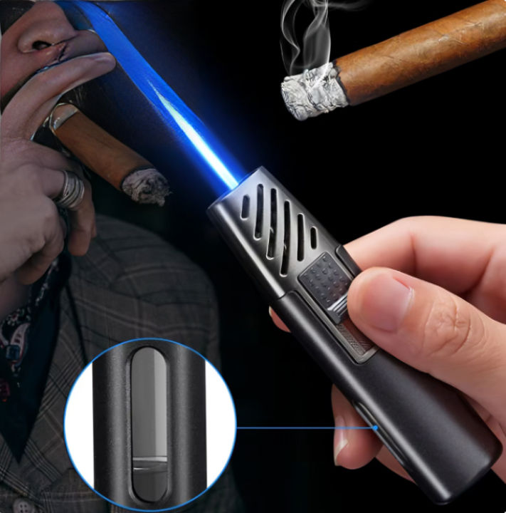 Honest%20Metal%20Torch%20Gas%20Lighters%20Windproof%20Lighter%20Cigar%20Butane%20Jet%20Portable%20Lighter%20Outdoor%20Kitchen%20Blue%20Flame%20-%20Image%209