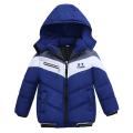 Baby Boys Hooded Cotton-Padded Jacket Winter Warm Fleeced Coat Top for Kids. 