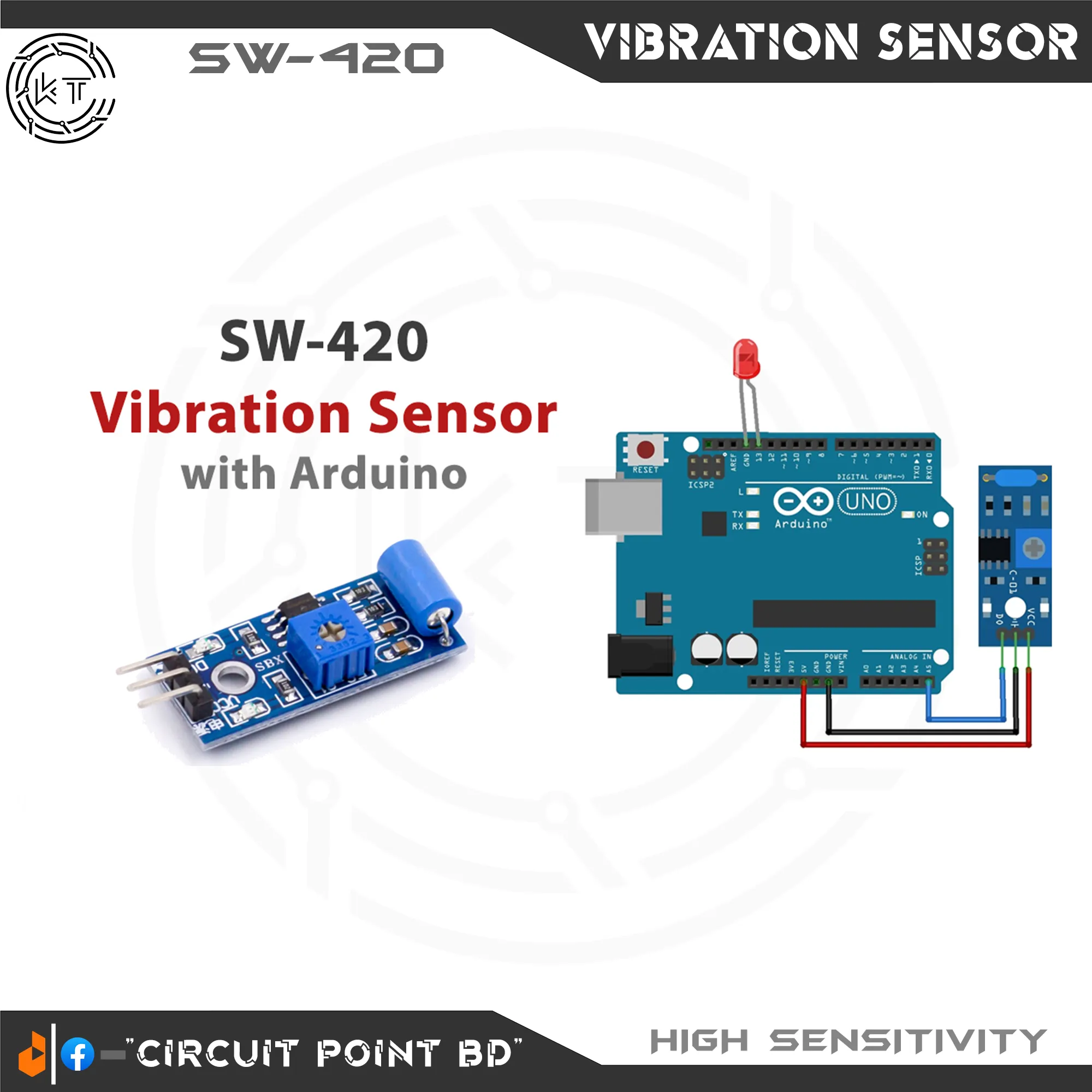 Vibration Sensor SW-420/SW420 Normally Closed type Sensor Module Alarm ...