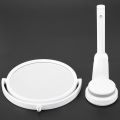 Modern Drill-Free Bathroom Mirror 2 Side Makeup Vanity Shave Mirrors Wall Suction Folding Arm Extend Round Bath Accessories.