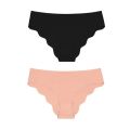 2023 New Design Laser Cut Ladies Low Waist No Trace Panty Women Comfortable Ice Silk Invisible Seamless Panties.