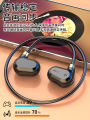 True bone conduction bluetooth headset for running wireless sports non-ear bone sensing neck-mounted bluetooth headset.