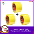 Scotch Tape 50 Yards Transparent 2 inch Wide 3pcs. 