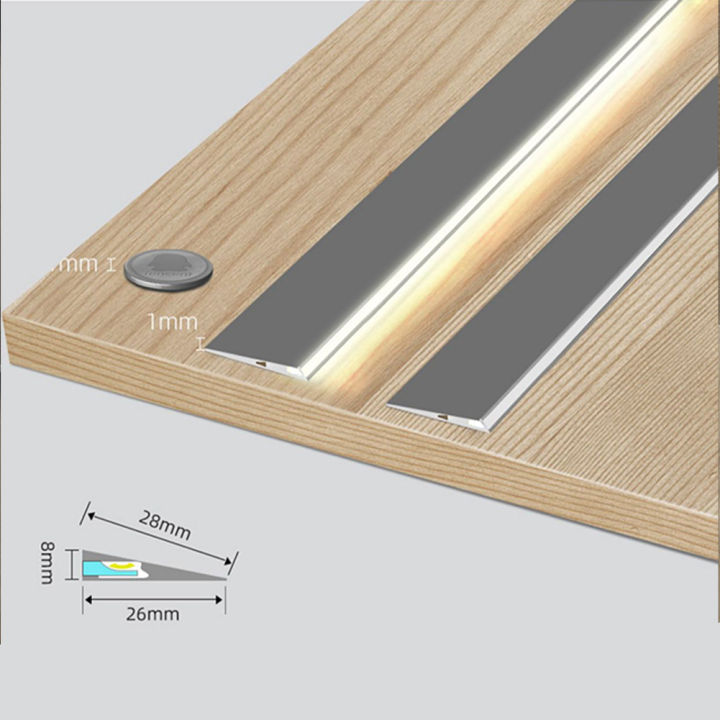 GC Plug-in Under Cabinet Lighting, Ultra Thin Sensing Counter Lights, Surface Mounted LED Workbench Lights, Plug-in Under Desk Light, For Sink Desk 30CM/11.81 Inches