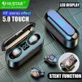 HLstar® F9 Air buds TWS Bluetooth Earphone Wireless Bluetooth Headphone Stereo Min Airpods Sport Earbuds With Charging Box With Microphone For Mobile.