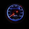 Motorcycle Dual Odometer + Speedometer Gauge LED Backlight Meter km/h Universal.