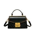 BANEVANF PRINCESS BANI SPRING 2024 NEW RHOMBIC CHAIN WOMEN'S BAG LOCK TOTE BAG SHOULDER CROSSBODY BAG. 