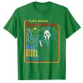 Lets Watch Scary Movies Scream Horror Halloween T-Shirt Gothic Tee Tops. 