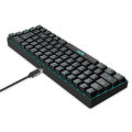 V200 Portable Gaming Keyboard RGB Colorful Backlit Keyboard 68 Keys Silence Keyboard Mechanical Wired Keyboards. 