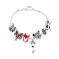 Disney Marvel Movie Peripheral Jewelry Winnie the Pooh Bear The Little Mermaid Moana Stitch Charm Bracelets For Women Girl Gift. 