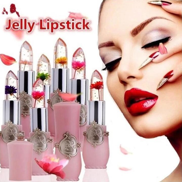 Cosmetics: Makeup, Clear Jelly Flower Moisturizer, Lip Gloss, Lipstick, Temperature Change, Waterproof Makeup, Lip Balm, Makeup
