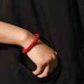 Simple Red Braided Bracelet Girl Lucky Hand Buckle String Bracelet Couple Bracelet Ornament Accessories. 
