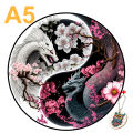 Black And White Dragon Gather Honey Wooden Jigsaw Puzzle For Adults Kids Christmas Gifts Educational Games Toys Wooden Puzzles MuXiaRe. 