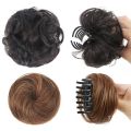 【Hot ticket】 Hair Buns Synthetic Curly Chignon Claw Hair Messy Buns Updo Claw Clip In Hairpiece For.
