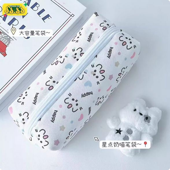 Simple%20Happy%20Pencil%20Case%20Ins%20High-value%20Cute%20Girl%20Student%20Makeup%20Bag%20Large%20Capacity%20Stationery%20Storage%20Bag%20-%20Image%205