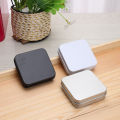 Mini Metal Tins Container Square Hinged Flip Storage Tin Box Small Kit Case.