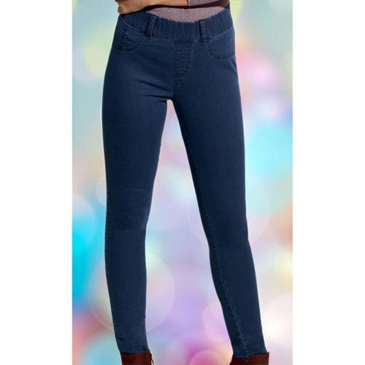 Dark Blue Ladies Denim Jeggings