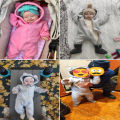 Warm Winter Bear Hoodies Bodysuit For Newborn Baby Boys Girls Clothes Long Sleeve Rompers Solid Jumpsuit Infant Onesies Overalls.