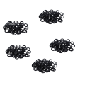 250 Pieces Black Nitrile Rubber O Ring Seals Washers 12 mm x 2,5 mm x 7 mm.