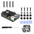 Active Cooler Cooling Fan Heatsink Radiator Aluminum Alloy Heatsink Cooler Compatible For Raspberry Pi 5 CPU System. 