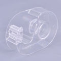 1pc Transparent Tape Dispenser Cutting Student Tape Dispenser Acrylic Stationery. 