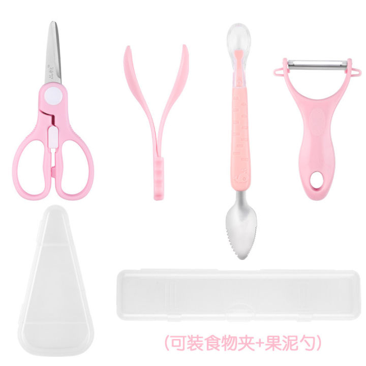Baby%20complementary%20baby%20food%20tableware%20grinding,%20scissors%20vegetables%20meat%20cutting,%20double%20headed%20silicone%20spoon%20scraping%20fruit%20puree%20-%20Image%208
