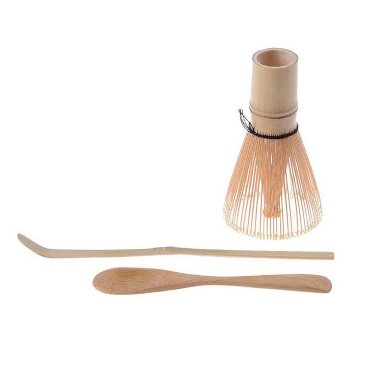 Japanese Matcha Tea Set(3 Pcs) - Matcha Bamboo Whisk Tea Spoon
