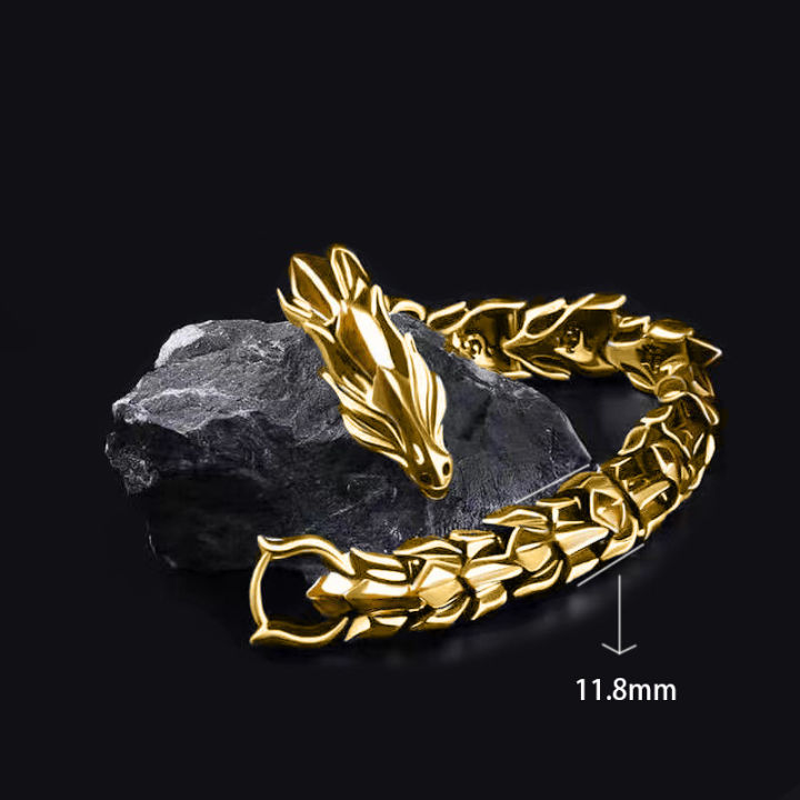 Personality%20Hop%20Dragon%20Bracelet%20Chain%20Bracelet%20Charm%20Men's%20Jewelry%20Accessories%20Exquisite%20Fashion%20Dragon%20Bracelet%20-%20Image%209