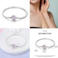 High Quality 925 Silver Bracelet Fit Original Pandora Charms Pendant Jewelry Gift Cute cat Tulip Unicorn Snake Bone Chain BruberryBe.