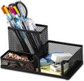 Deli E9175 Versatile Pen Stand (Black) – Desk Organizer for Office, School & Home Use. 