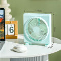 New Electric Mini Fan USB Charging Quiet Desktop Portable Fan Strong Wind 3 Speeds Adjustable Home Office School. 
