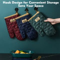 2pcs Oven Gloves Oven Mitts Baking Anti-Scald Gloves Non-Slip Microwave Heat Insulation Gloves Kitchen Baking Mitts. 