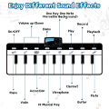 Piano Musical Mat Toys Keyboard with 8 Instruments Sounds Dance Touch Playmat Early Educational Toys Gifts for Girls Toddlers Vnce Lncei.