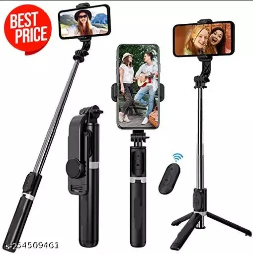 Q07%20Selfie%20Stick%20Foldable%20Mini%20Tripod%20Bluetooth%20Remote%20Shutter%20for%20%E2%80%8DSmart%20Phone%20(100cm)%20-%20Image%202