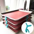 4/6/8/12 PCS Kitchen Tray Holder Pallet Rack Funy Kitchen Tool Pallet Accessories Steamer Oven Tray Support Plastic Baking Sheet Stacker. 