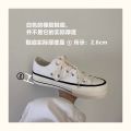 2023 spring new women's shoes vulcanized low-top platform canvas shoes ins versatile tide increase small whiteboard shoes wholesale. 