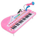 Mini Electronic Keyboard with Microphone Musical Instrument Electronic 37 Keyboard Piano(null). 