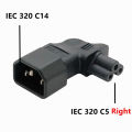 Power Adapter Iec 320 C14 To C5 Adapter Converter Vertical Left Right Angle C5 To C14 Ac Power Plug Socket Connector. 
